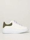 Alexander Mcqueen Larry  Leather Trainers In White 2