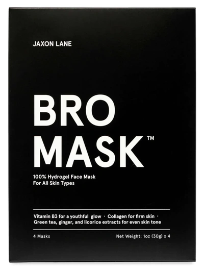 Jaxon Lane  Men's Bro Mask 100% Hydrogel Sheet Mask 4-piece Set In Colorless