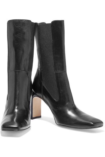 Miista Jeanne Leather Ankle Boots In Black