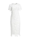 Shoshanna Winston Lace Sheath Dress In White
