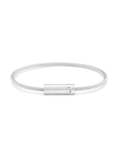 Le Gramme Men's 9g Polished Sterling Silver Cable Bracelet