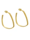 DEAN DAVIDSON WOMEN'S 22K GOLD-PLATED SMALL SQUARE HOOP EARRINGS,400014697036