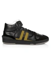 Lanvin 3m (reflective) Jl Clay Lace-up Sneakers In Black Gold