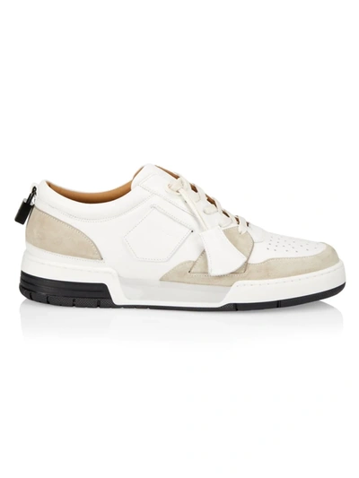 Buscemi Padlock-detail Low Top Sneakers In White