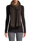 Givenchy Women's Allover Logo Jacquard Wool & Cashmere Scarf In Brown