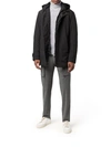 Moorer Double-layer Hooded Coat In Black