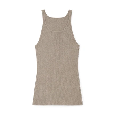 Tove Nora Knitted Vest In Barley