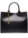 Sandro Chain-embellished Tote Bag In Black