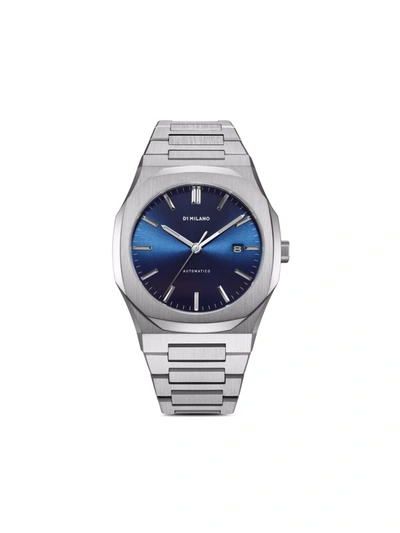 D1 Milano Watch Automatic Bracelet 41.5 Mm In Blue/silver