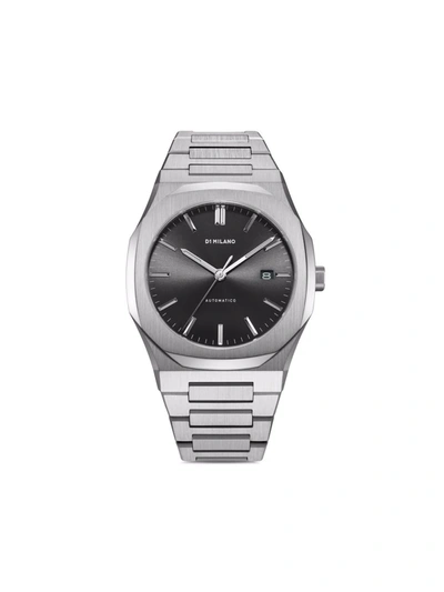 D1 Milano Watch Automatic Bracelet 41.5 Mm In Black/silver
