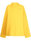 Raf Simons Oversized-cut Jumper In Yellow