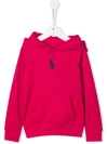 Polo Ralph Lauren Polo Pony-motif Cotton Hoodie In Pink