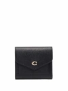 Coach Wyn Leather Wallet In Black