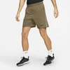 Nike Flex Men's Training Shorts In Brown Kelp,heather,black