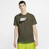 Nike Sportswear Men's T-shirt In Rough Green,white,black
