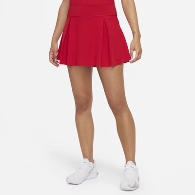 Nike Club Skirt Women's Regular Tennis Skirt In University Red,university Red