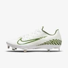 Nike React Vapor Ultrafly Elite 4 Men's Baseball Cleat In White,electric Green,forest Green