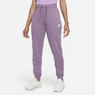 Nike Sportswear Women's Fleece Pants In Amethyst Smoke,heather,white