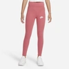 Nike Sportswear Favorites Big Kids' High-waisted Leggings In Gypsy Rose,white