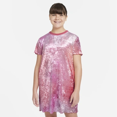 Nike Sportswear Big Kids' (girls') Dress (extended Size) In Pink