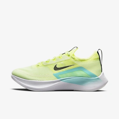 Nike Zoom Fly 4 Sneakers In Barely Volt/dynamic Turquoise-green