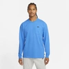 Nike Sportswear Premium Essentials Men's Long-sleeve Pocket T-shirt In Signal Blue,black