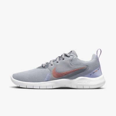 Nike Flex Experience Run 10 Women's Road Running Shoes In Wolf Grey,lilac,ghost,atomic Orange