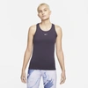 Nike Dri-fit Adv Aura Women's Slim-fit Tank In Cave Purple,reflect Silver