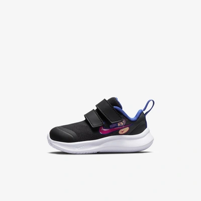 Nike Star Runner 3 Se Baby/toddler Shoes In Black/lapis/pink Rise/very Berry