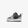 Nike Court Borough Low 2 Baby/toddler Shoes In Anthracite,stadium Grey,pure Platinum,black