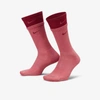 Nike Everyday Plus Cushioned Training Crew Socks In Gypsy Rose,pomegranate,pomegranate