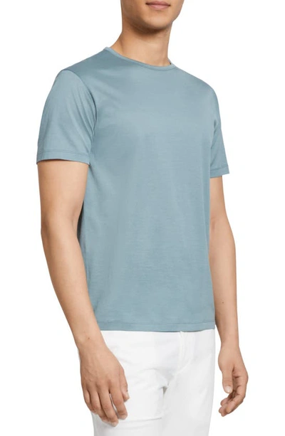 Theory Men's Precise Luxe Cotton Short-sleeve Tee In Trooper