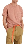 Alex Mill Pocket T-shirt In Red Clay