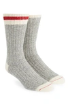 Beams 2-pack Ragg Cotton Blend Socks In Grey