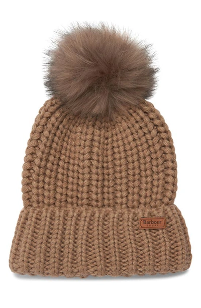 Barbour Saltburn Beanie In Mink