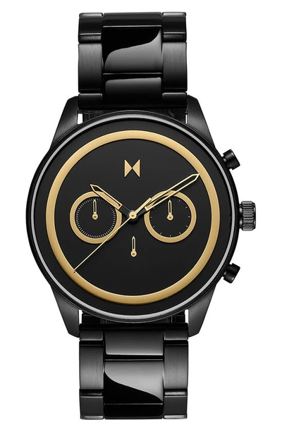 Mvmt Powerlane Chronograph Bracelet Watch, 43mm In Black