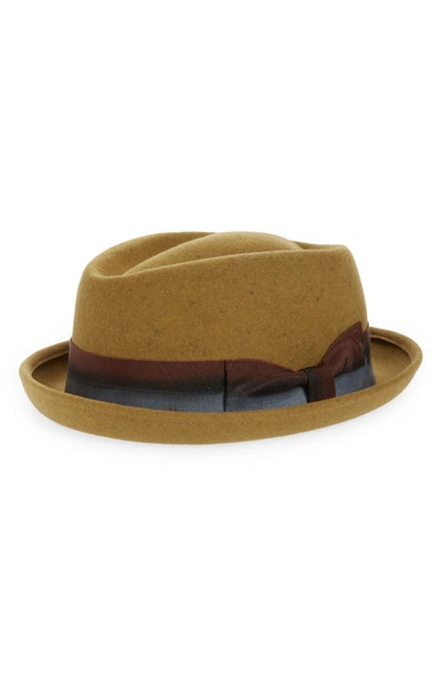 Goorin Bros Daylight Wool Felt Pork Pie Hat In Mustard