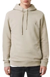 Allsaints Raven Cotton Hoodie In Toasted Taupe
