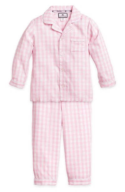 Petite Plume Kids' Gingham Pajama Set In Pink Multi