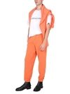Helmut Lang Knitted Jogging Pants In Orange