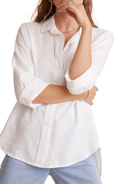 Bella Dahl Long Sleeve Button Front Shirt In White