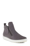 Ecco Soft 7 Mid Top Sneaker In Gravity Nubuck