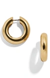 Baublebar Dalilah Small Tube Huggie Hoop Earrings In Gold