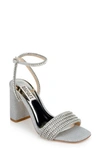 Badgley Mischka Becca Sandal In Silver