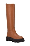 Marc Fisher Ltd Malena Lug Sole Boot In Medium Natural