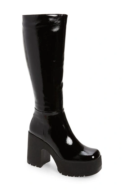 Jeffrey Campbell Women's The Band High Heel Platform Boots In Black