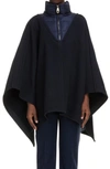 CHLOÉ BLANKET PONCHO WITH DOWN PUFFER INSET,C21WMA27072