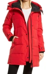 Canada Goose Shelburne Water Resistant 625 Fill Power Down Parka In Red