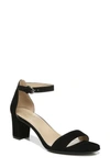 Naturalizer Vera Ankle Strap Sandals Women's Shoes In Black Suede