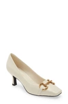 Jeffrey Campbell Linnae Pump In Ivory Gold